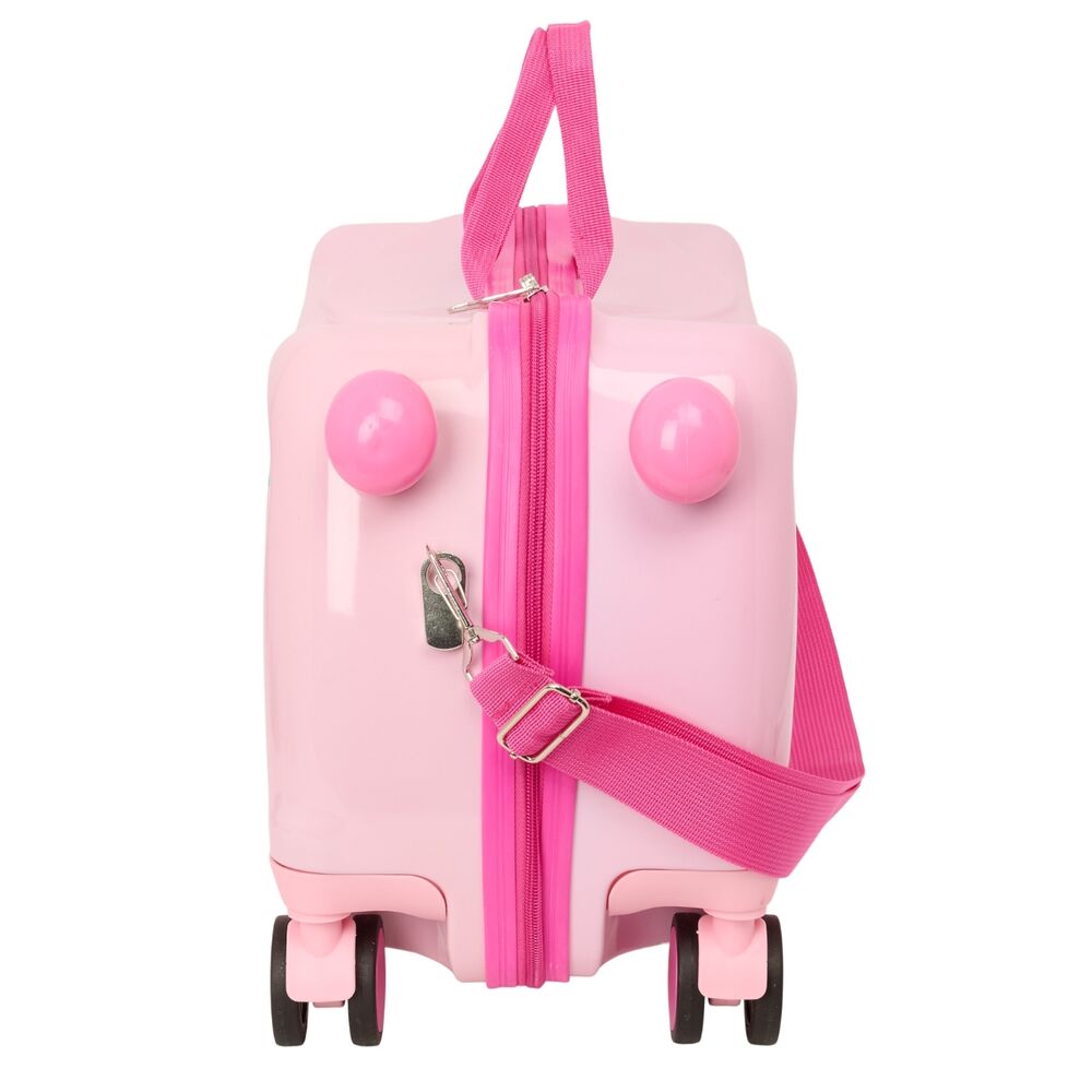 Maleta trolley rosa Baby Minnie Disney con ruedas y cinta bandolera - 3