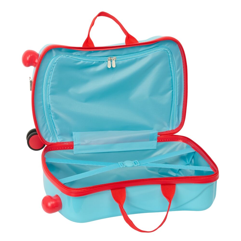 Maleta trolley turquesa Baby Mickey Disney con detalles rojos - 3