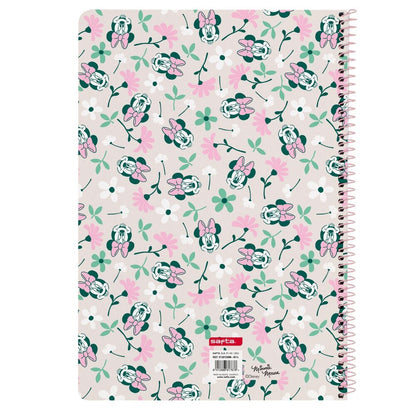 Cuaderno A4 rosa de Minnie Disney con espiral metálico - 2