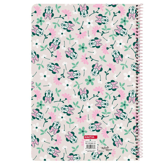 Cuaderno A4 rosa de Minnie Disney con espiral metálico - 2