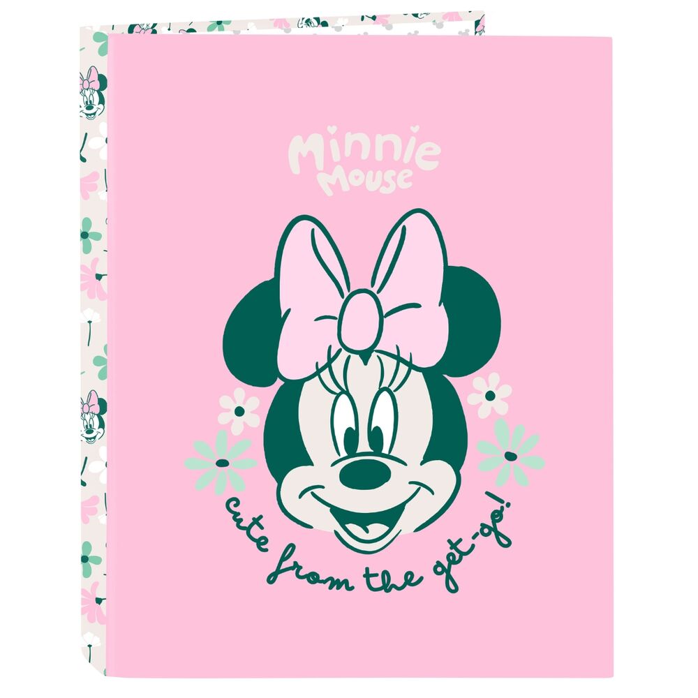 Carpeta A4 rosa Minty Minnie Disney con cuatro anillas