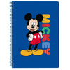 Cuaderno azul con espiral metálico y diseño de Mickey Disney