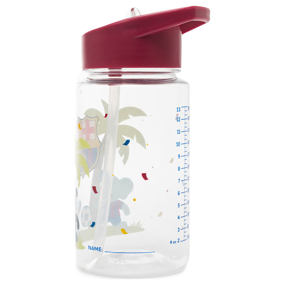 Botella infantil MINILAND F.C. Barcelona de 450 ml con pajita abatible - 4