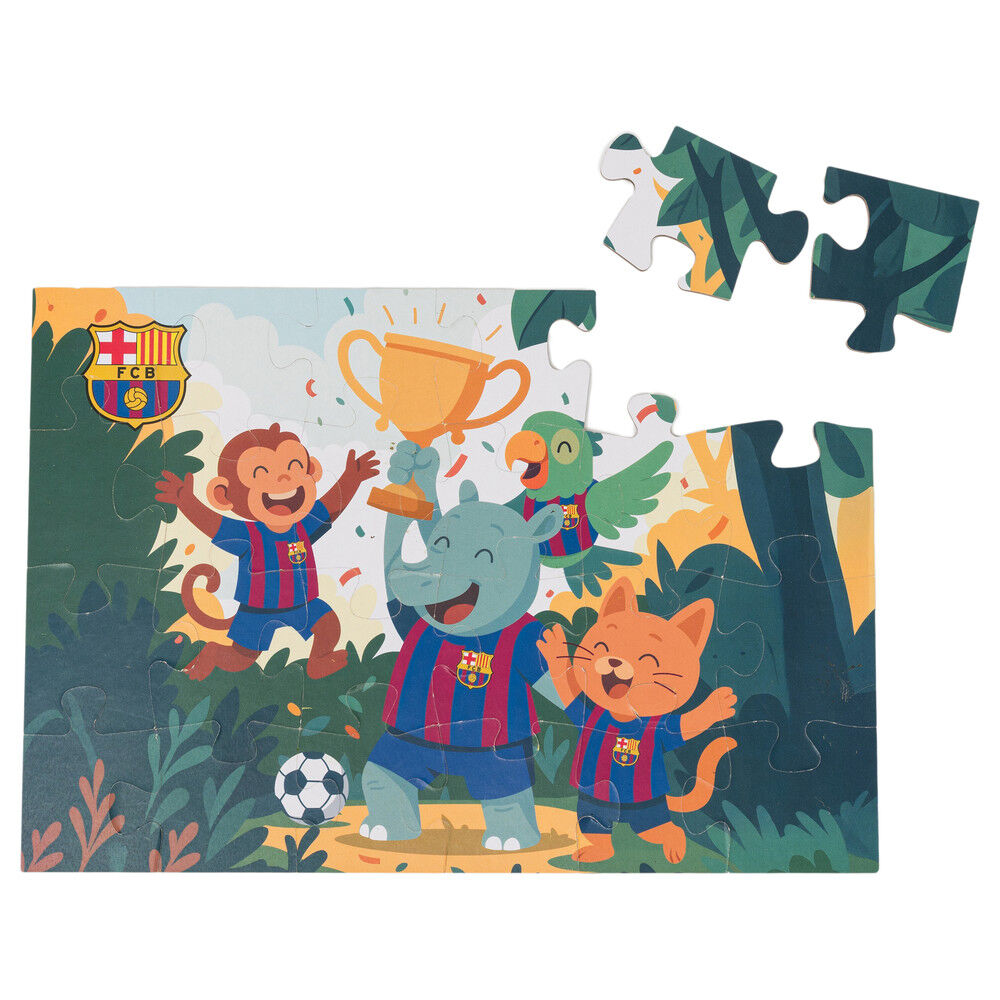 Puzzle de 24 piezas del F.C. Barcelona con personajes azulgrana - 4