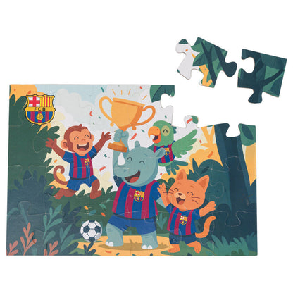 Puzzle de 24 piezas del F.C. Barcelona con personajes azulgrana - 4