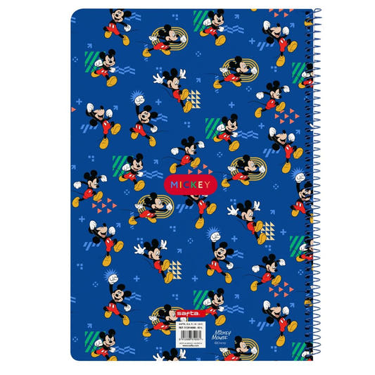 Cuaderno A4 azul de Mickey y Pluto Disney con espiral - 2