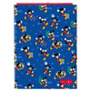 Carpeta A4 azul de Mickey Disney con cierre de gomas
