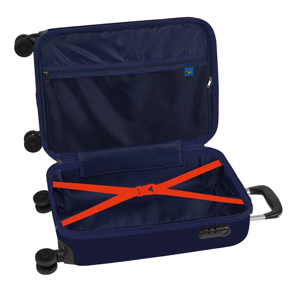 Maleta trolley azul marino de Super Mario con ruedas dobles - 4