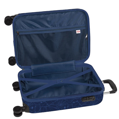 Maleta trolley azul de Spider-Man con ruedas dobles - 3