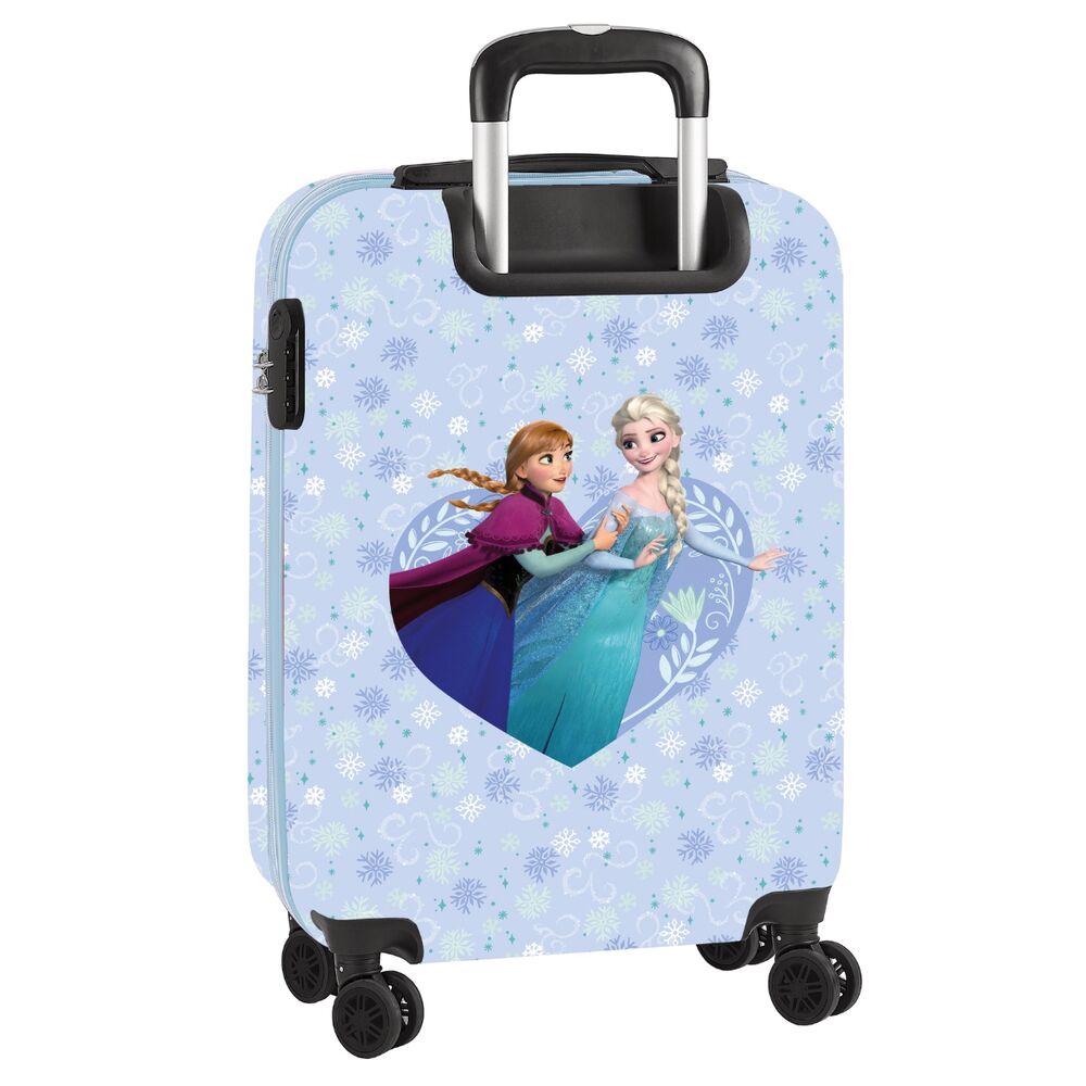 Maleta de cabina Frozen Disney con Anna y Elsa y ruedas 360º - 3