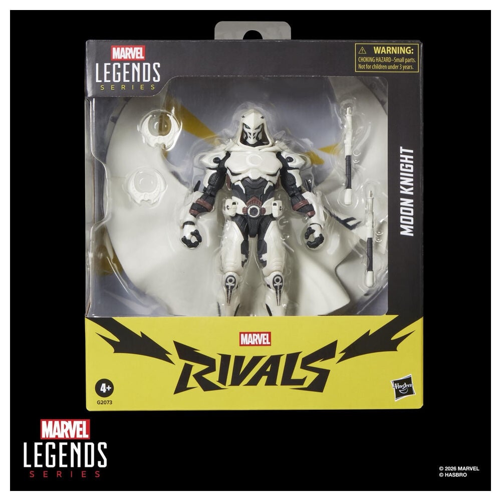 Figura articulada Moon Knight Marvel Legends de 15 cm con capa y armadura blanca - 7