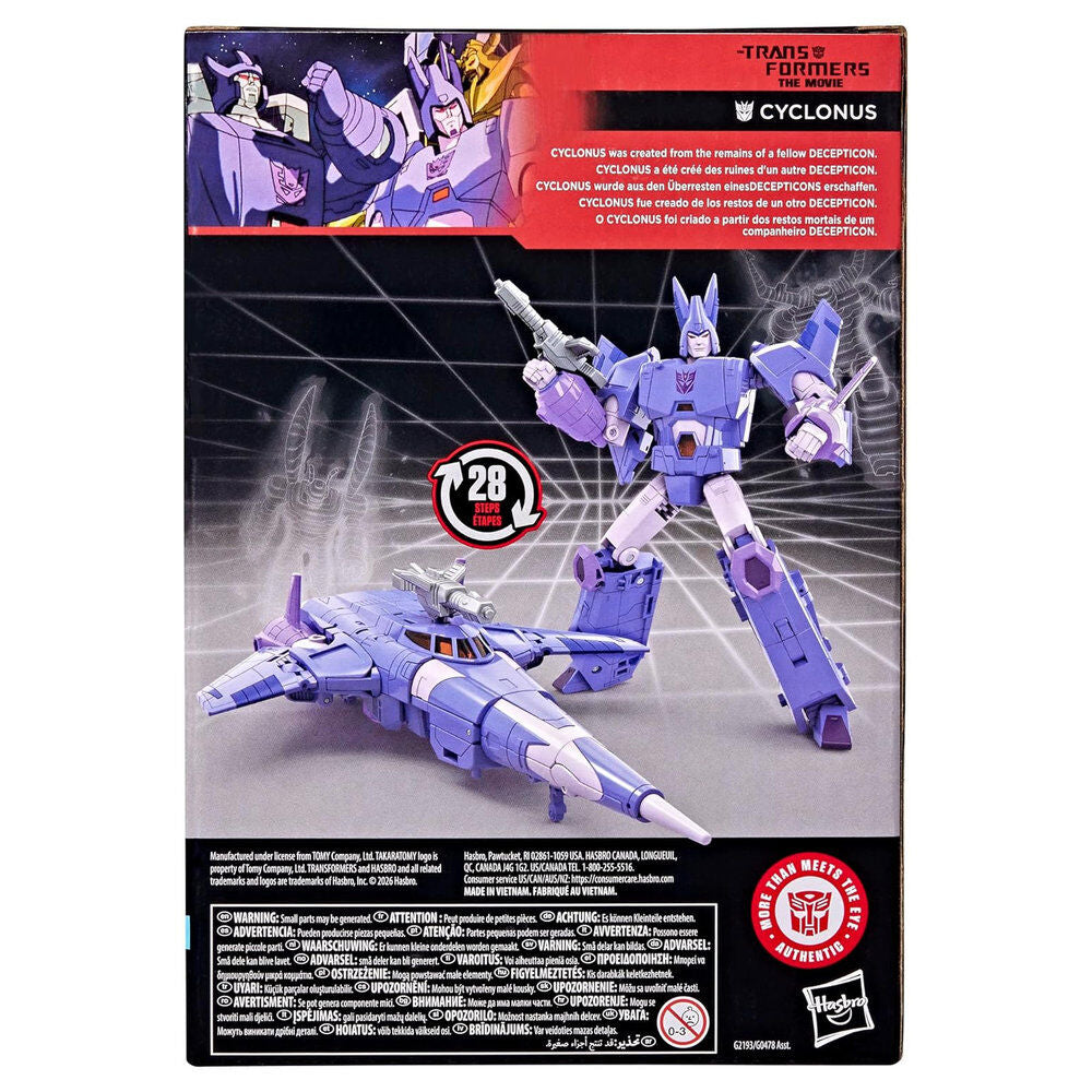 Figura articulada Cyclonus de Transformers Studio Series en morado - 5