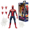 Figura articulada de Spider-Man Marvel Legends con manos y efectos de telaraña