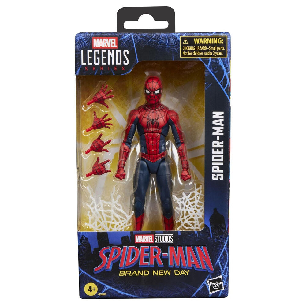 Figura articulada de Spider-Man Marvel Legends con manos y efectos de telaraña - 5