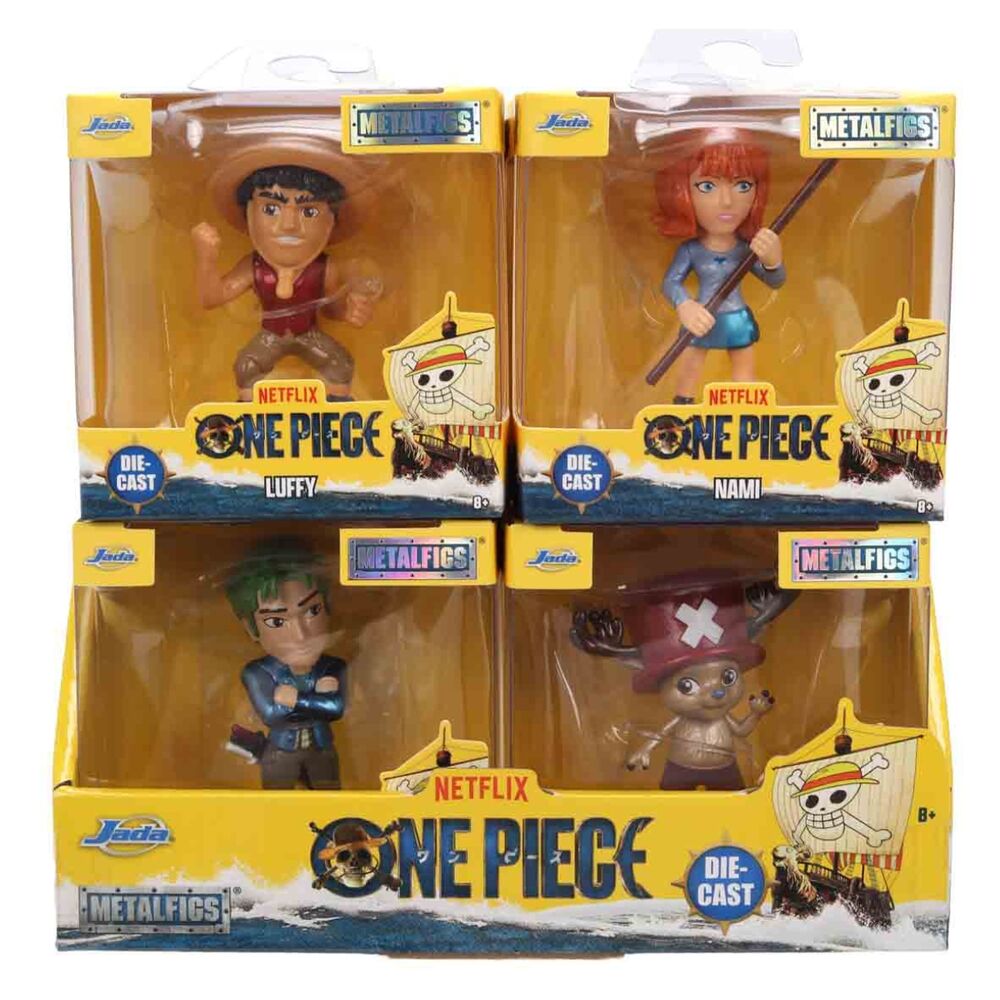Figuras Metalfigs de One Piece de 7 cm con Luffy, Nami, Zoro y Chopper - 3