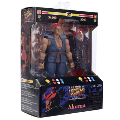 Figura articulada de Akuma de Street Fighter II con uniforme azul - 2