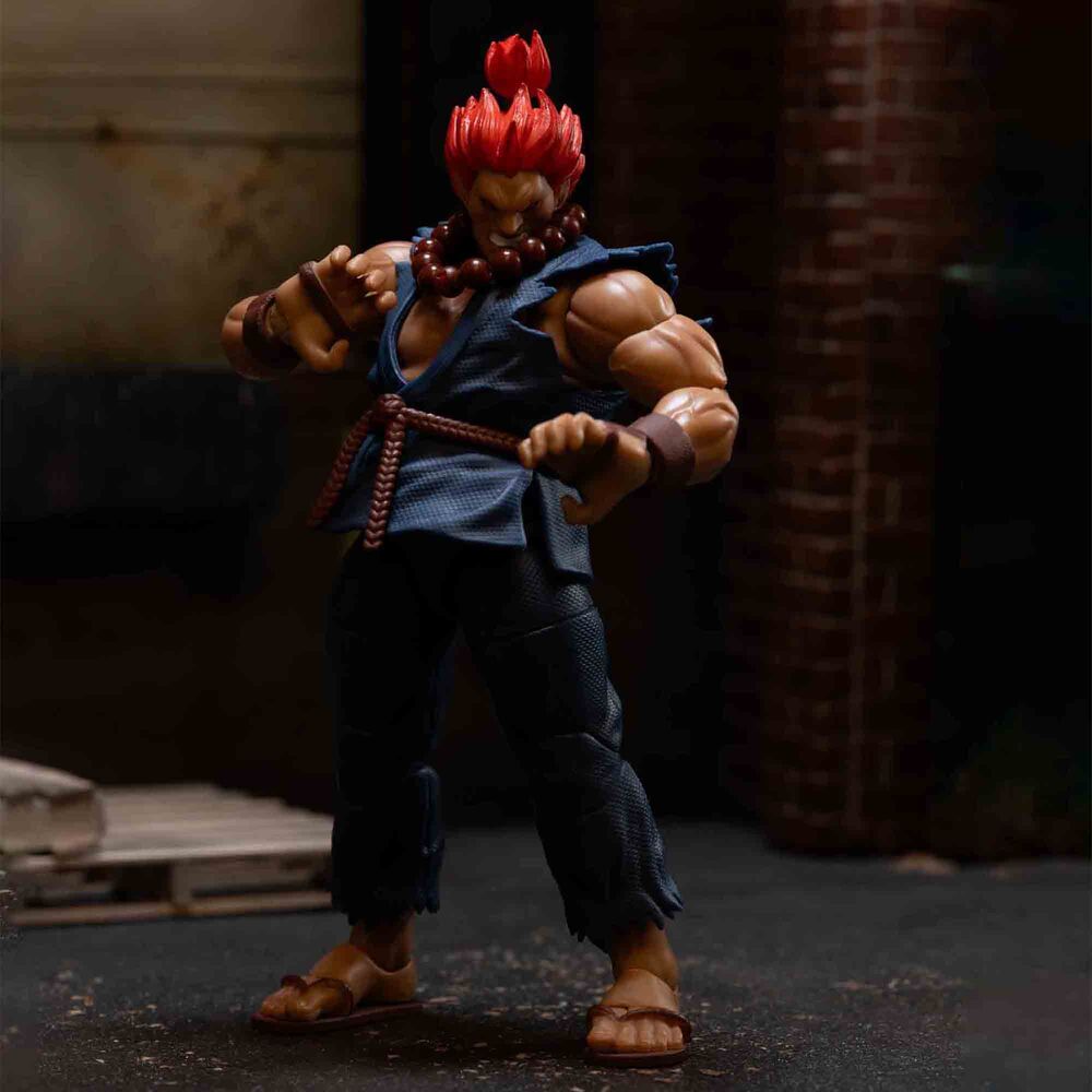 Figura articulada de Akuma de Street Fighter II con uniforme azul - 3