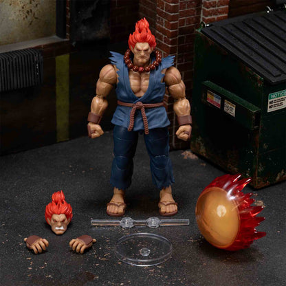 Figura articulada de Akuma de Street Fighter II con uniforme azul - 5