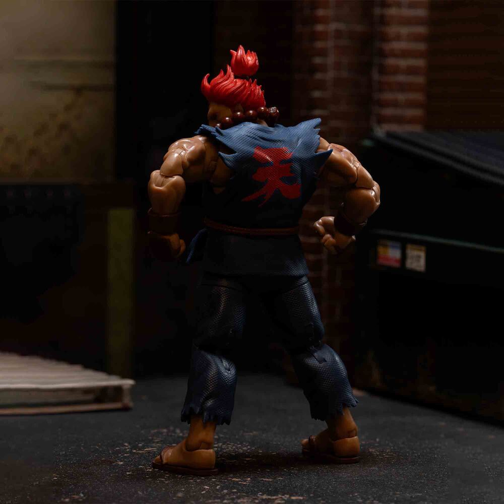 Figura articulada de Akuma de Street Fighter II con uniforme azul - 6