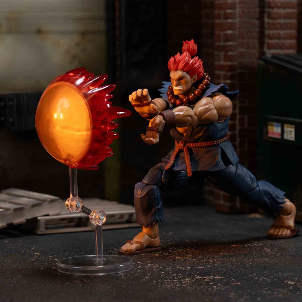 Figura articulada de Akuma de Street Fighter II con uniforme azul - 14