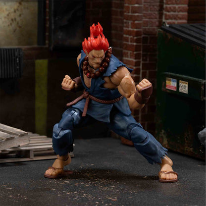 Figura articulada de Akuma de Street Fighter II con uniforme azul - 15