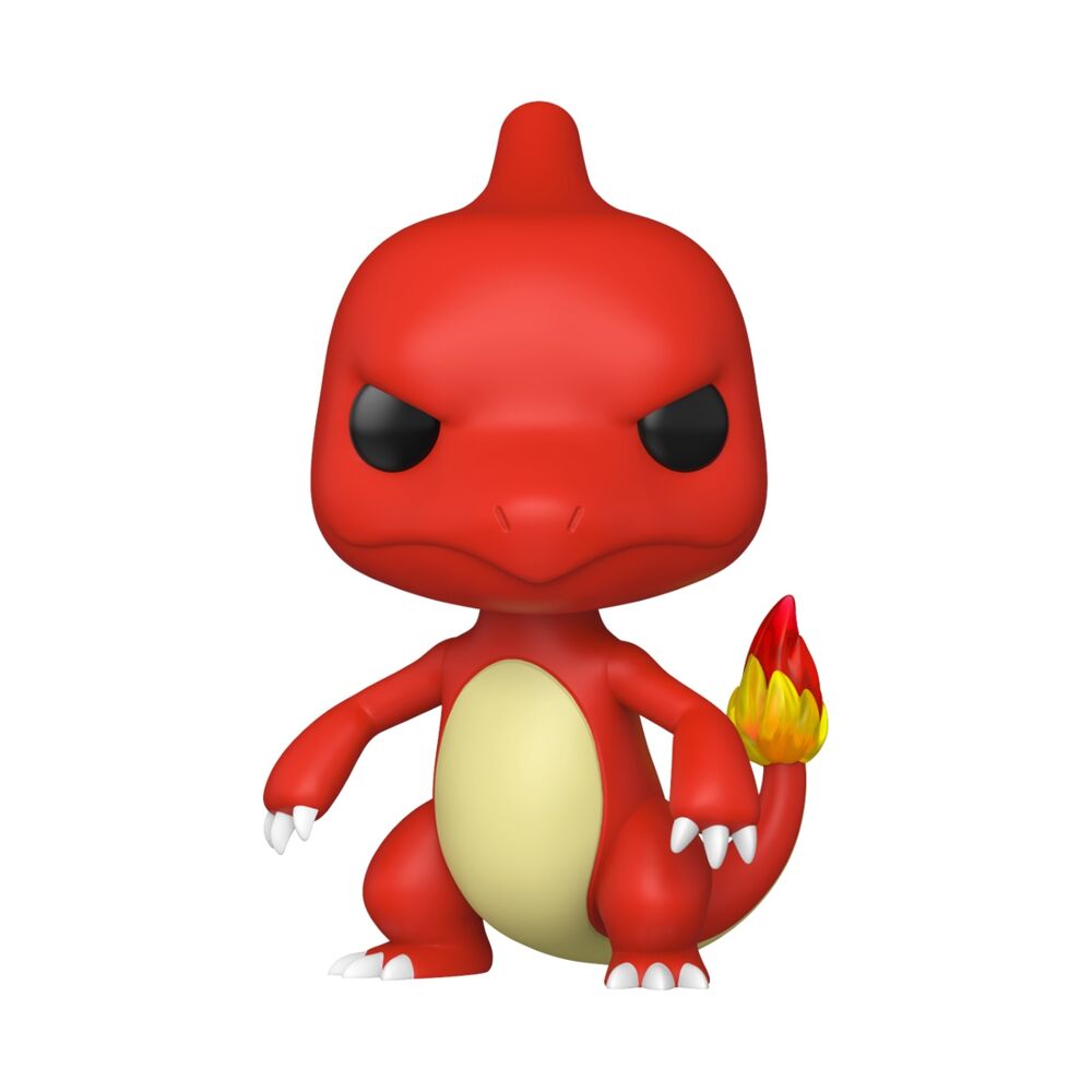 Figura Funko POP! Jumbo de Charmeleon Pokémon en rojo con llama en la cola