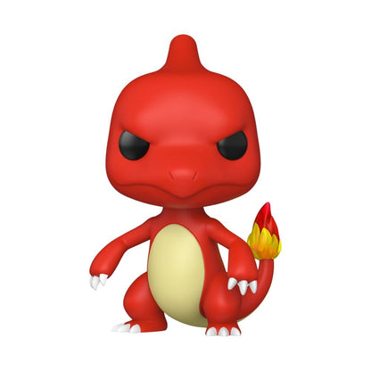 Figura Funko POP! Jumbo de Charmeleon Pokémon en rojo con llama en la cola