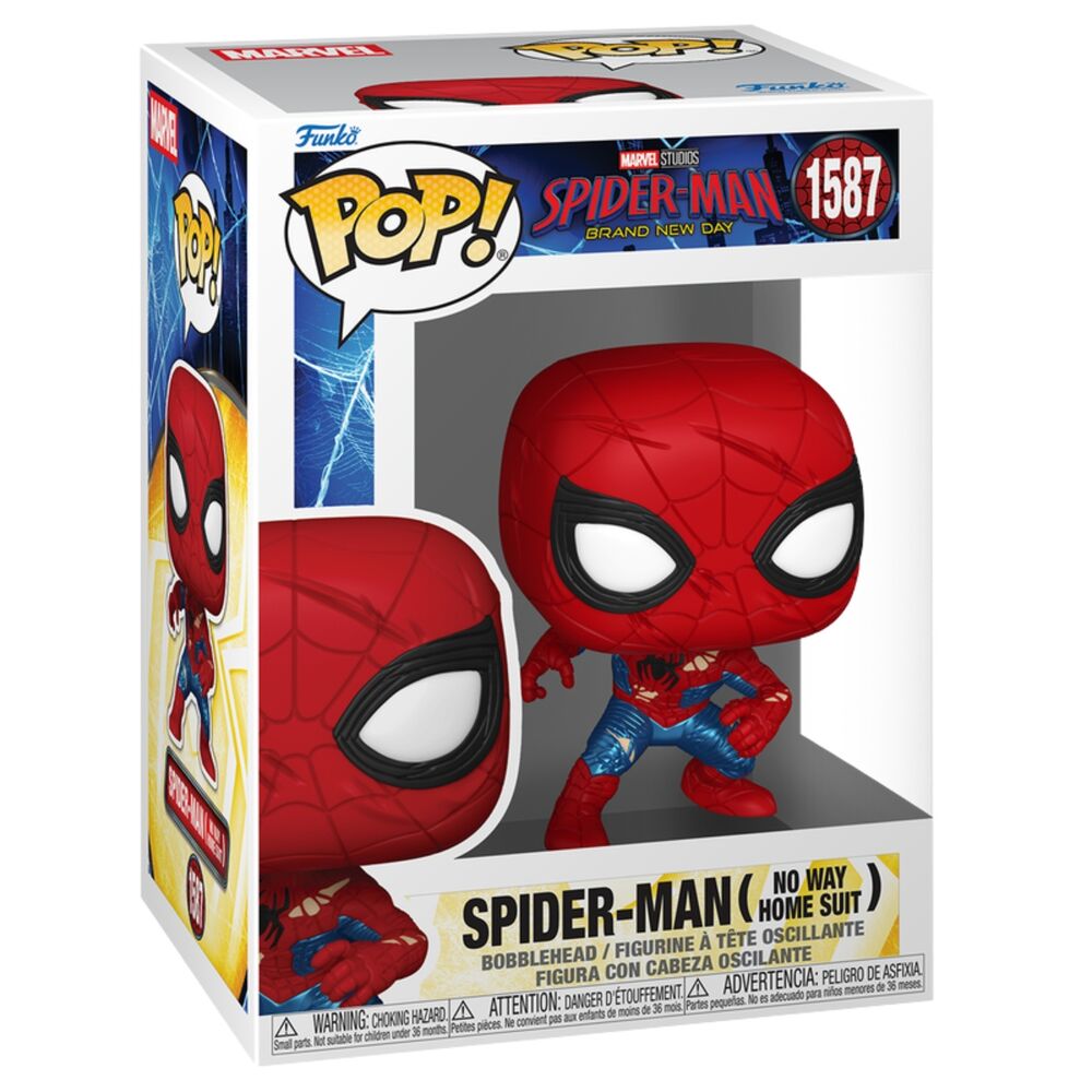 Figura Funko POP! de Spider-Man con traje rojo y azul - 2