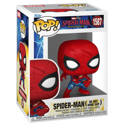 Figura Funko POP! de Spider-Man con traje rojo y azul - 2