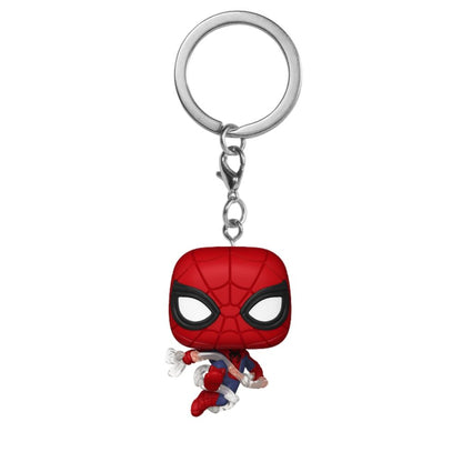 Llavero Funko Pocket POP de Spider-Man en pose de acción