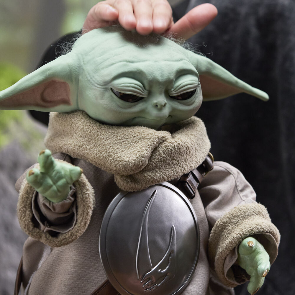 Figura animatrónica de Grogu de Star Wars con túnica beige - 5