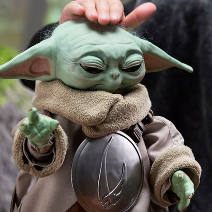 Figura animatrónica de Grogu de Star Wars con túnica beige - 5