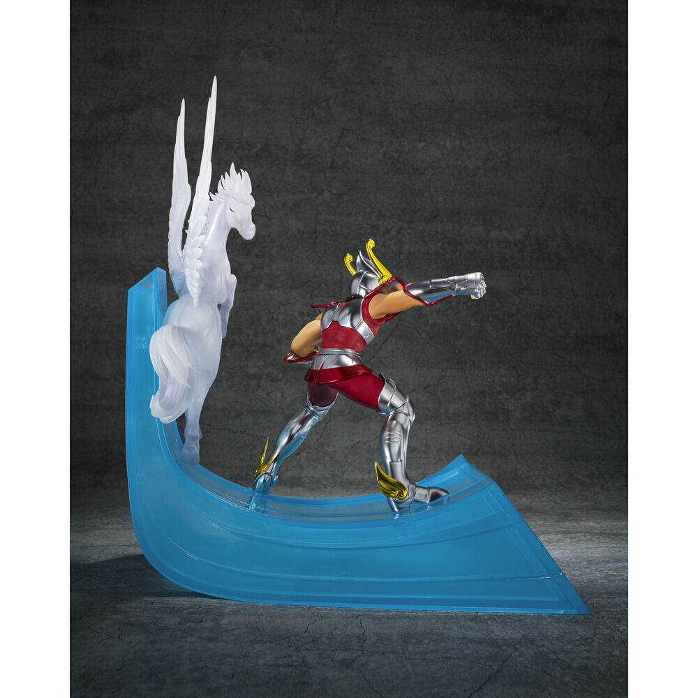 Figura de Pegasus Seiya con First Bronze Cloth, alas desplegadas y base de Saint Seiya - 2
