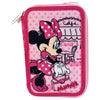 Plumier triple rosa de Minnie Disney con diseño Paris