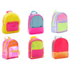 Surtido de mini mochilas Neon de colores fluorescentes
