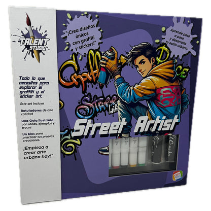 Set Diseñador Graffiti Talent Studio de CEFA TOYS con rotuladores y bloc