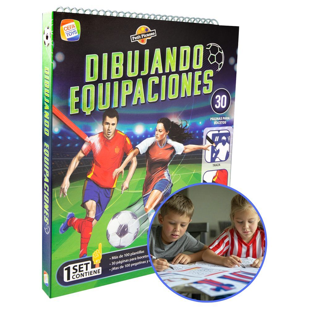 Set Petit Picasso Dibujando Equipaciones de fútbol de CEFA TOYS