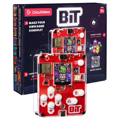 Consola de juegos BIT roja de CEFA TOYS con pantalla y botones