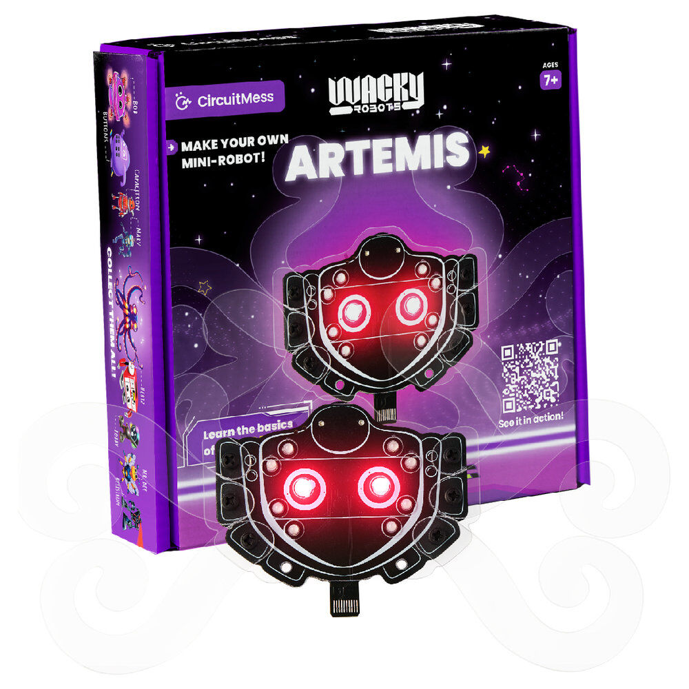 Robot electrónico Artemis de CEFA TOYS con luces rojas