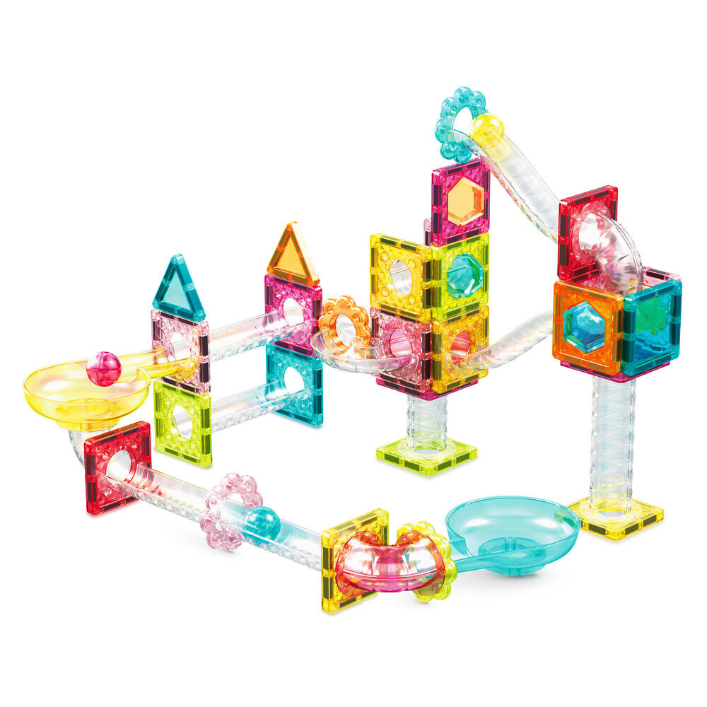 Caja PICASSO TILES Travel Set con circuito magnético de canicas de colores - 2