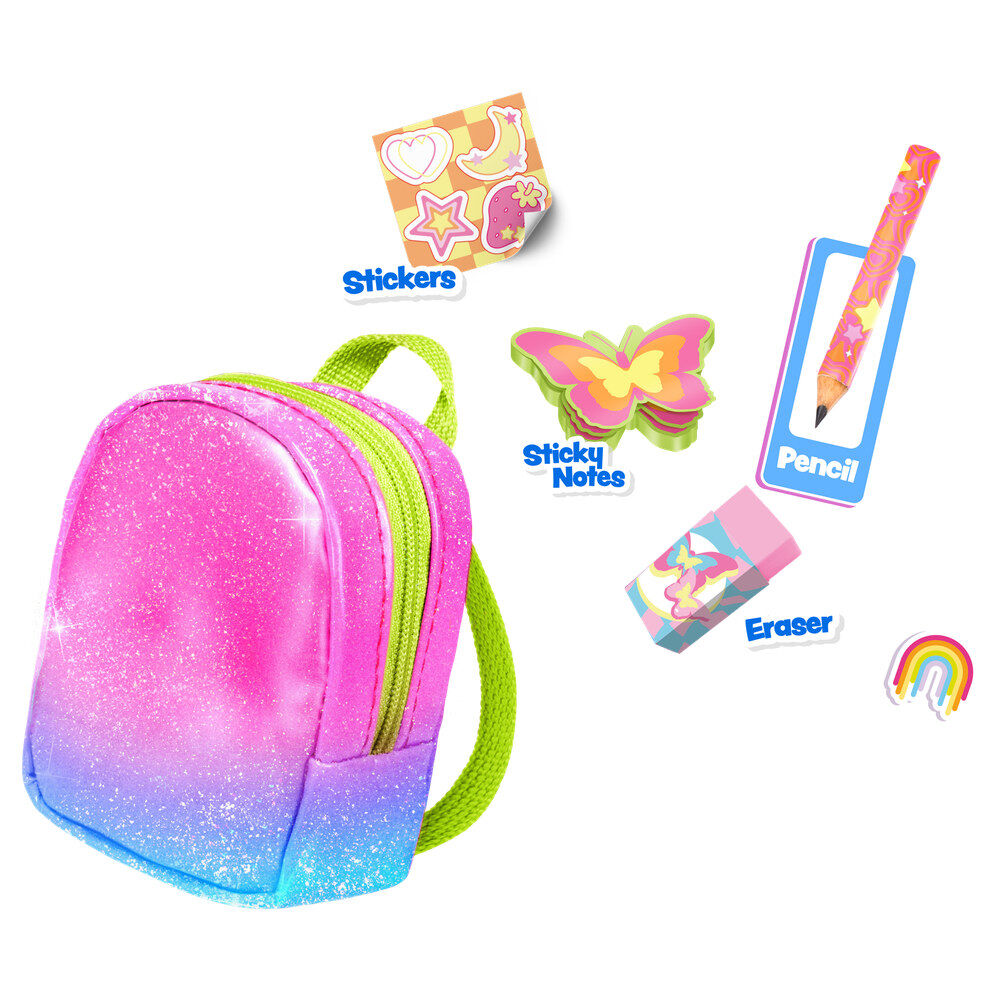 Surtido de mini mochilas Neon de colores fluorescentes - 3