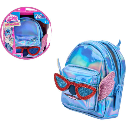 Mini mochila holográfica azul de Stitch con gafas - 4