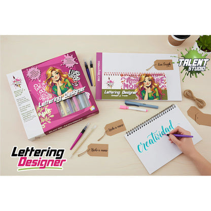 Set CEFA TOYS Talent Studio Diseñador de Letras con rotuladores y bloc de lettering - 4