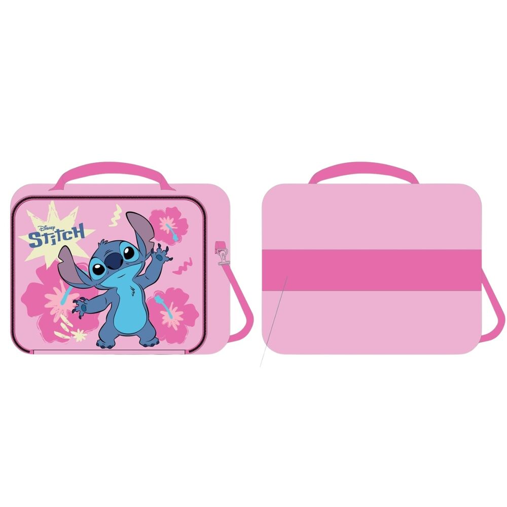 Bolsa portameriendas térmica rosa de Stitch Disney