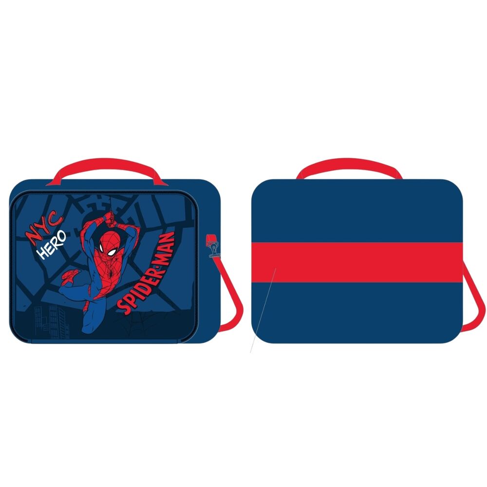 Bolsa portameriendas térmica de Spider-Man Marvel azul y roja