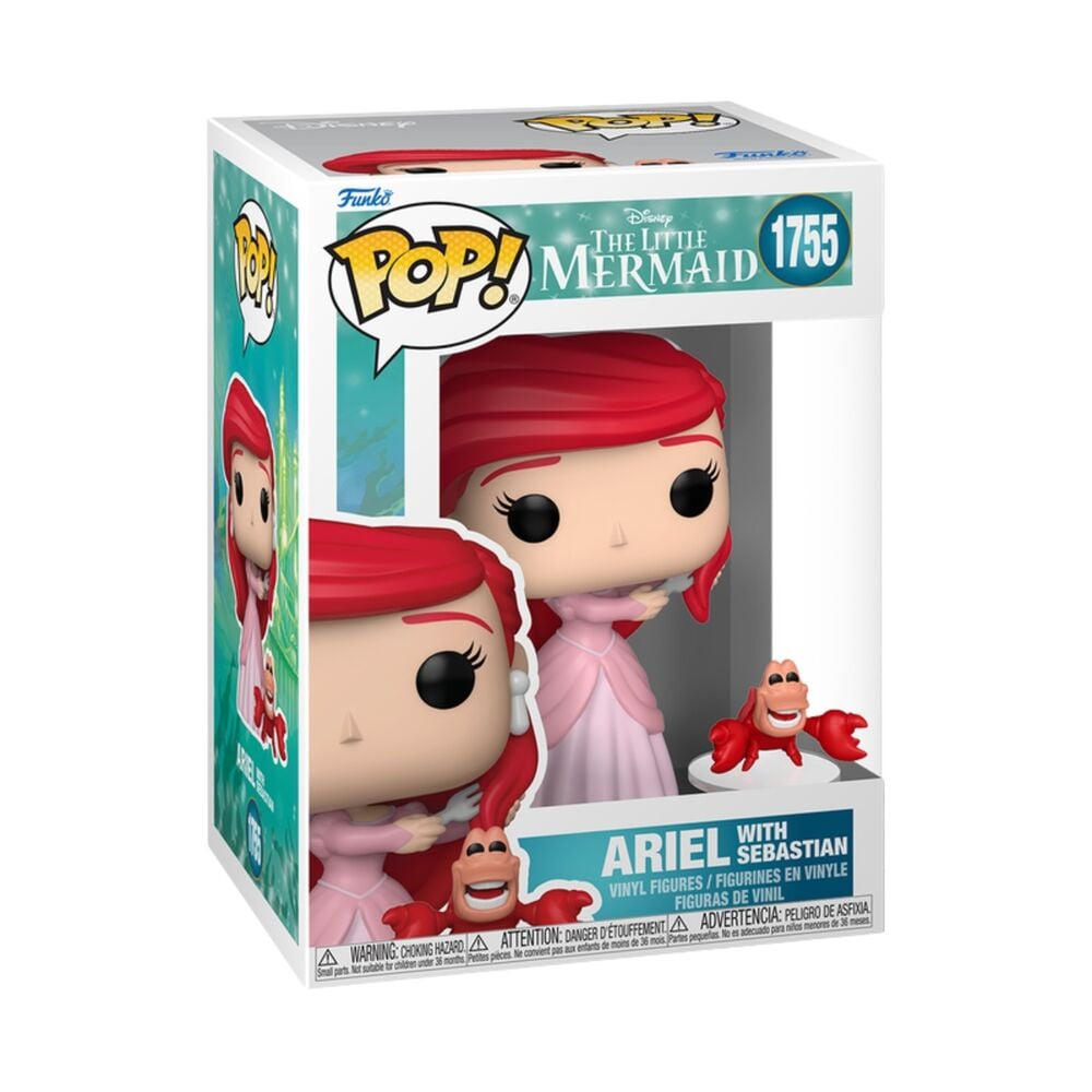 Figura Funko POP! de Ariel con Sebastián de La Sirenita - 2