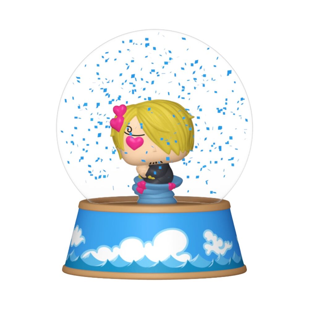Mini bolas de nieve FUNKO de One Piece con Luffy, Zoro, Nami y Sanji - 2