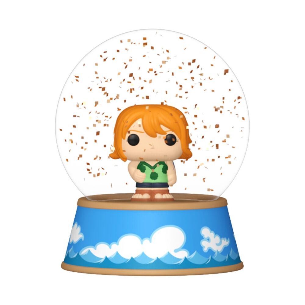 Mini bolas de nieve FUNKO de One Piece con Luffy, Zoro, Nami y Sanji - 4