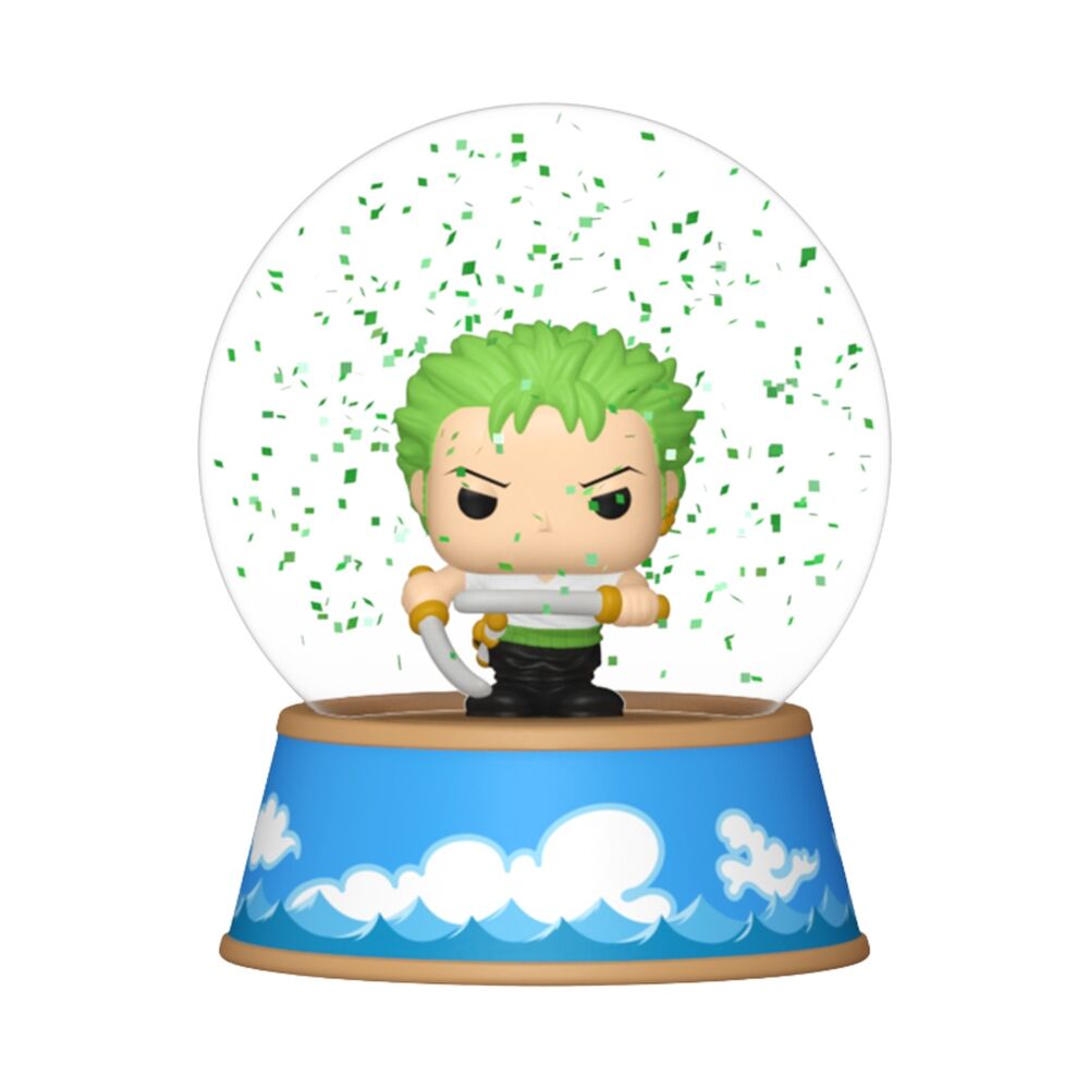 Mini bolas de nieve FUNKO de One Piece con Luffy, Zoro, Nami y Sanji - 8
