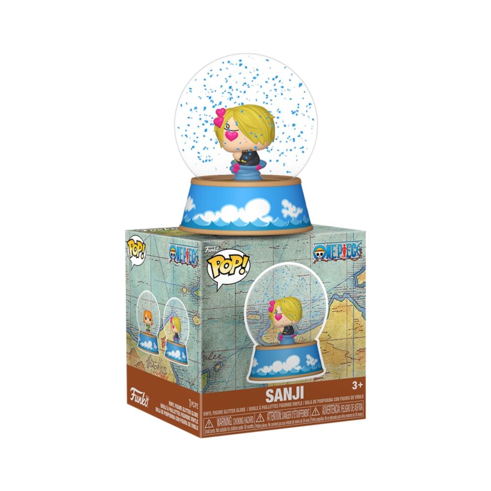 Mini bolas de nieve FUNKO de One Piece con Luffy, Zoro, Nami y Sanji - 3